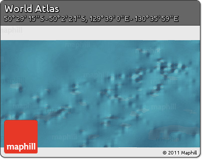 Satellite 3D Map of the Area around 50° 15' 48" S, 130° 7' 30" E