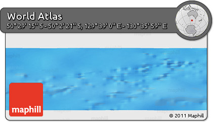 Physical Panoramic Map of the Area around 50° 15' 48" S, 130° 7' 30" E