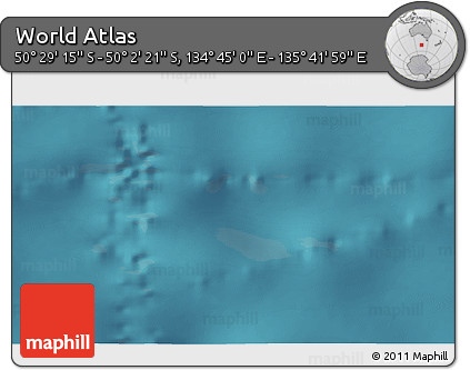 Satellite 3D Map of the Area around 50° 15' 48" S, 135° 13' 29" E