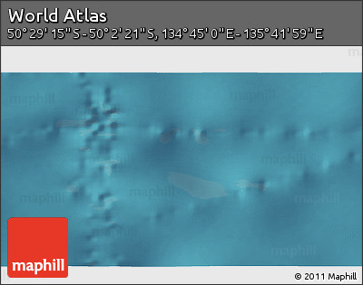 Satellite 3D Map of the Area around 50° 15' 48" S, 135° 13' 29" E