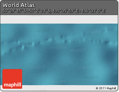 Satellite 3D Map of the Area around 50° 15' 48" S, 136° 4' 29" E