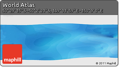 Political Panoramic Map of the Area around 50° 15' 48" S, 149° 40' 30" E