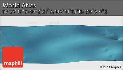 Satellite Panoramic Map of the Area around 50° 15' 48" S, 149° 40' 30" E