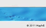 Shaded Relief Panoramic Map of the area around 50° 15' 48" S, 160° 43' 29" E