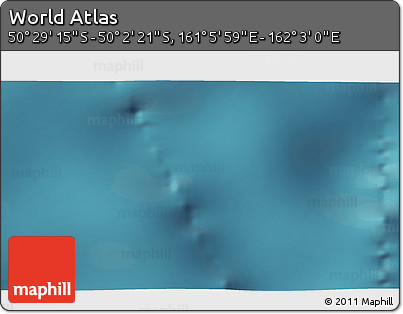 Satellite 3D Map of the Area around 50° 15' 48" S, 161° 34' 29" E