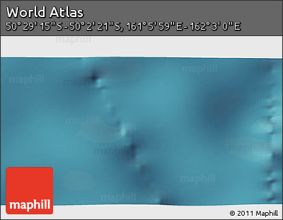 Satellite 3D Map of the Area around 50° 15' 48" S, 161° 34' 29" E