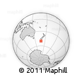 Outline Map of the Area around 50° 15' 48" S, 167° 31' 30" E, rectangular outline