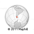 Outline Map of the Area around 50° 15' 48" S, 68° 46' 30" W, rectangular outline