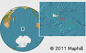 Satellite Location Map of the area around 50° 15' 48" S, 71° 28' 29" E