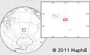 Blank Location Map of the area around 50° 15' 48" S, 72° 19' 29" E