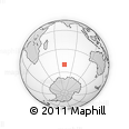 Outline Map of the Area around 50° 15' 48" S, 73° 10' 30" E, rectangular outline