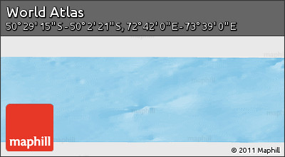 Physical Panoramic Map of the Area around 50° 15' 48" S, 73° 10' 30" E