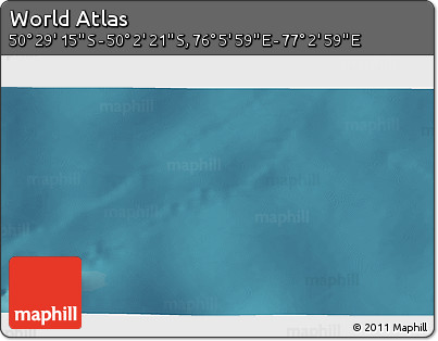 Satellite 3D Map of the Area around 50° 15' 48" S, 76° 34' 29" E