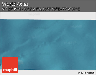 Satellite 3D Map of the Area around 50° 15' 48" S, 76° 34' 29" E