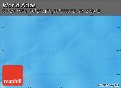 Physical Map of the Area around 50° 15' 48" S, 76° 34' 29" E