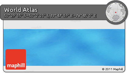 Physical Panoramic Map of the Area around 50° 15' 48" S, 78° 16' 30" E