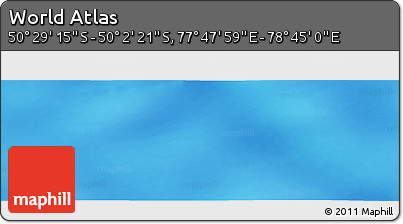 Physical Panoramic Map of the Area around 50° 15' 48" S, 78° 16' 30" E
