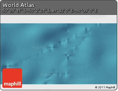 Satellite 3D Map of the Area around 50° 15' 48" S, 90° 10' 30" E