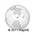 Outline Map of the Area around 50° 39' 49" S, 134° 22' 30" E, rectangular outline