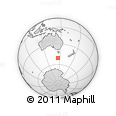 Outline Map of the Area around 50° 39' 49" S, 145° 25' 30" E, rectangular outline