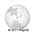 Outline Map of the Area around 50° 39' 49" S, 153° 4' 29" E, rectangular outline