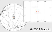 Blank Location Map of the area around 50° 39' 49" S, 176° 52' 30" E