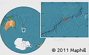 Satellite Location Map of the area around 50° 39' 49" S, 176° 52' 30" E