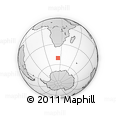 Outline Map of the Area around 50° 39' 49" S, 23° 52' 30" E, rectangular outline