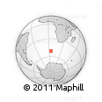 Outline Map of the Area around 50° 39' 49" S, 4° 19' 30" E, rectangular outline