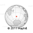 Where is the area around 50° 39' 49" S, 64° 40' 30" E located? Outline Map of the Area around 50° 39' 49" S, 64° 40' 30" E, rectangular outline