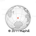 Where is the area around 50° 39' 49" S, 69° 46' 30" E located? Outline Map of the Area around 50° 39' 49" S, 69° 46' 30" E, rectangular outline