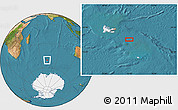 Satellite Location Map of the area around 50° 39' 49" S, 72° 19' 29" E