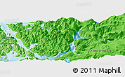 Political Panoramic Map of the area around 50° 39' 49" S, 73° 52' 30" W