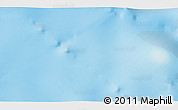 Physical 3D Map of the area around 50° 39' 49" S, 74° 52' 30" E