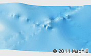Physical 3D Map of the area around 50° 39' 49" S, 75° 43' 29" E
