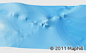 Political 3D Map of the area around 50° 39' 49" S, 75° 43' 29" E
