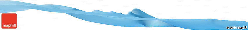 Shaded Relief Horizon Map of the Area around 50° 39' 49" S, 75° 43' 29" E