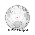 Outline Map of the Area around 50° 39' 49" S, 75° 43' 29" E, rectangular outline