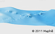 Physical Panoramic Map of the area around 50° 39' 49" S, 75° 43' 29" E