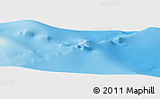 Shaded Relief Panoramic Map of the area around 50° 39' 49" S, 75° 43' 29" E