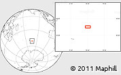 Blank Location Map of the area around 50° 39' 49" S, 76° 34' 29" E