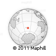 Outline Map of the Area around 50° 39' 49" S, 78° 16' 30" E, rectangular outline