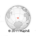 Outline Map of the Area around 50° 39' 49" S, 79° 58' 29" E, rectangular outline