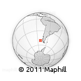 Outline Map of the Area around 50° 39' 49" S, 81° 31' 30" W, rectangular outline