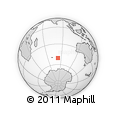 Outline Map of the Area around 50° 39' 49" S, 82° 31' 30" E, rectangular outline