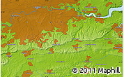 Physical Map of London