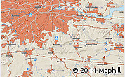 Shaded Relief Map of London
