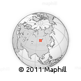 Outline Map of the Area around 51° 19' 36" N, 101° 13' 29" E, rectangular outline