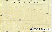 Physical Map of the area around 51° 19' 36" N, 103° 37' 30" W