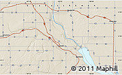 Shaded Relief Map of Outlook
